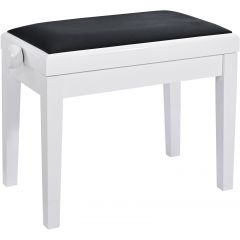 K&M 13927 Banc de piano bois - blanc brillant - Vue 1